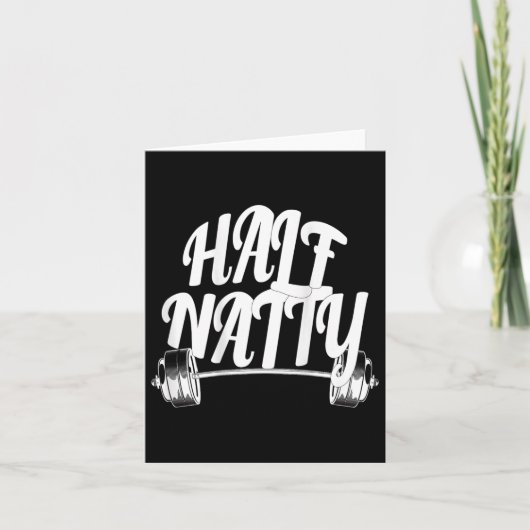 ハーフナティボディビル(背面)フィットネスステロイドワル カード (正面)