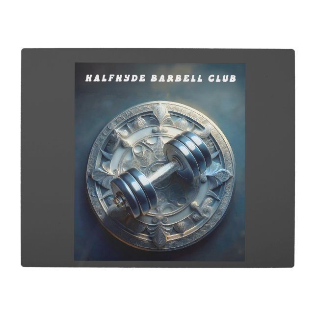 ハーフハイドバーベルクラブ メタルプリント (正面)