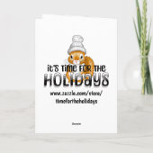 ハーフハロウィーンとハーフクリスマス | 休日ユーモア カード (裏面)