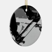 ハーフパイプスケートボード セラミックオーナメント (右)