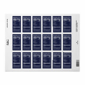 ハーフパイント蜂蜜の栄養事実濃いブルーフード ラベル (フルシート)