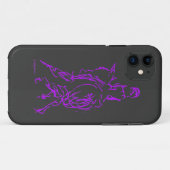 ハーフパスパープルiPhone 5 Case-Mate iPhoneケース (裏面(横))