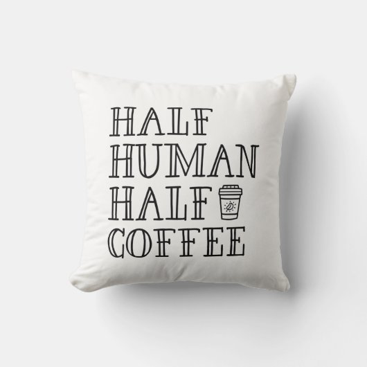 ハーフヒューマンハーフコーヒー クッション (正面)