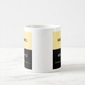 ハーフヒューマン – ハーフコーヒー コーヒーマグカップ (中央)