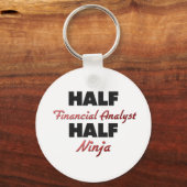ハーフファイナンシャルアナリスト半忍者 キーホルダー (正面)