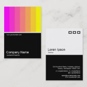 ハーフフォト0112 – マゼンタからイエロー 名刺 (正面/裏面)