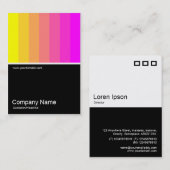 ハーフフォト0113 – イエローからマゼンタ 名刺 (正面/裏面)