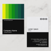 ハーフフォト0115 – 黄色から濃い緑 名刺 (正面/裏面)