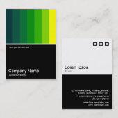 ハーフフォト0116 – 濃い緑から黄色 名刺 (正面/裏面)