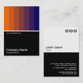 ハーフフォト0117 – オレンジからダークブルー 名刺 (正面/裏面)