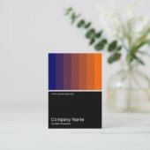 ハーフフォト0118 – ダークブルーからオレンジ 名刺 (スタンド正面)