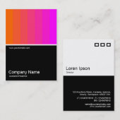 ハーフフォト0119 – オレンジからマゼンタ 名刺 (正面/裏面)