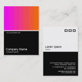 ハーフフォト0120 – マゼンタからオレンジ 名刺 (正面/裏面)