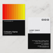 ハーフフォト0129 – カラーブレンド – 赤から黄色 名刺 (正面/裏面)