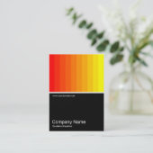 ハーフフォト0129 – カラーブレンド – 赤から黄色 名刺 (スタンド正面)