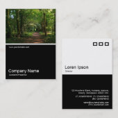 ハーフフォト012 - Path in the Woods 名刺 (正面/裏面)