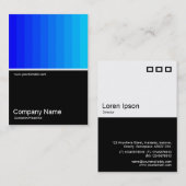 ハーフフォト0131 – カラーブレンド – 青 名刺 (正面/裏面)