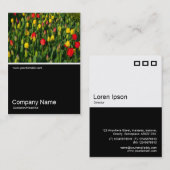 ハーフフォト0150 – チューリカラフルップ 名刺 (正面/裏面)