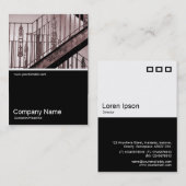 ハーフフォト0159 - ビクトリアン Fire Escape 名刺 (正面/裏面)