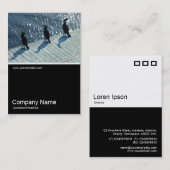 ハーフフォト0179 - 3人の鵜 名刺 (正面/裏面)