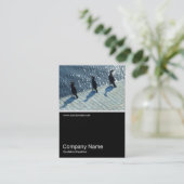 ハーフフォト0179 - 3人の鵜 名刺 (スタンド正面)