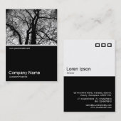 ハーフフォト0192 – ハイコントラストツリー 名刺 (正面/裏面)