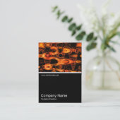 ハーフフォト0196 -抽象芸術炎 名刺 (スタンド正面)