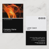 ハーフフォト0197 -抽象芸術炎02 名刺 (正面/裏面)