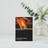 ハーフフォト0197 -抽象芸術炎02 名刺 (スタンド正面)