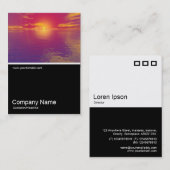 ハーフフォト0199 - Sunrise Sunset 名刺 (正面/裏面)