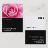 ハーフフォト020 – ピンクのカメリア 名刺 (正面/裏面)