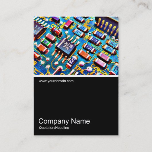 ハーフフォト0217 – 美しい回路 名刺 (正面)