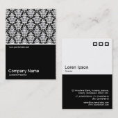 ハーフフォト0231 – ダマスクパターン 名刺 (正面/裏面)