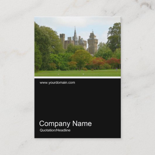 ハーフフォト0237 – カーディフ城 名刺 (正面)