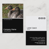 ハーフフォト0240 - Greylag Geese 名刺 (正面/裏面)