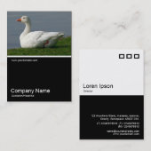 ハーフフォト0244 – ホワイトグース 名刺 (正面/裏面)