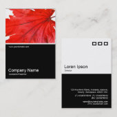 ハーフフォト0247 – メープル日本のリーフ 名刺 (正面/裏面)