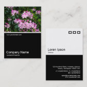 ハーフフォト025 – シャクナゲ 名刺 (正面/裏面)