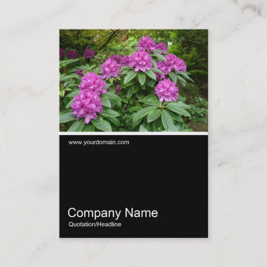 ハーフフォト026 – シャクナゲ 名刺 (正面)