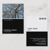 ハーフフォト0298 – 暖かい日光の中の枝 名刺 (正面/裏面)