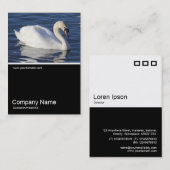 ハーフフォト0306 - Mute Swan 名刺 (正面/裏面)