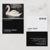 ハーフフォト0307 - Mute Swan 名刺 (正面/裏面)