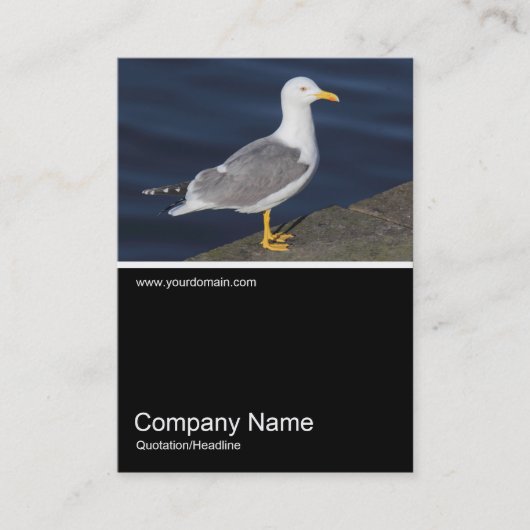 ハーフフォト0308 – 黄色い脚ガール 名刺 (正面)