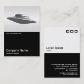 ハーフフォト031 – ソーサー飛んでいる 名刺 (正面/裏面)