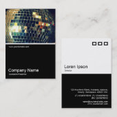 ハーフフォト0347-鏡ボール 名刺 (正面/裏面)