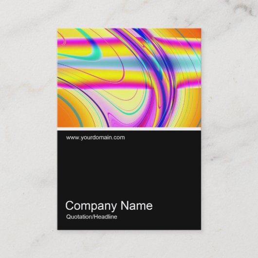 ハーフフォト0351 – フラクタル抽象芸術061012f 名刺 (正面)
