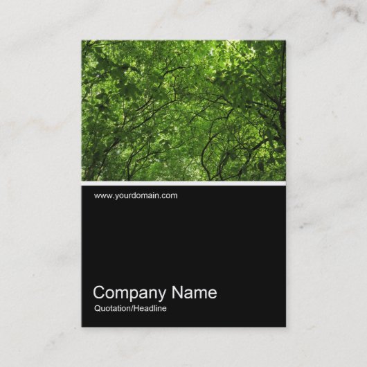 ハーフフォト0373 - Woodland Canopy 名刺 (正面)