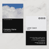 ハーフフォト03912 - Cumulus Clouds 名刺 (正面/裏面)