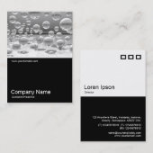 ハーフフォト064 – シルバーバブル 名刺 (正面/裏面)