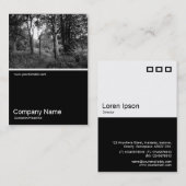 ハーフフォト07 - Woodland 名刺 (正面/裏面)